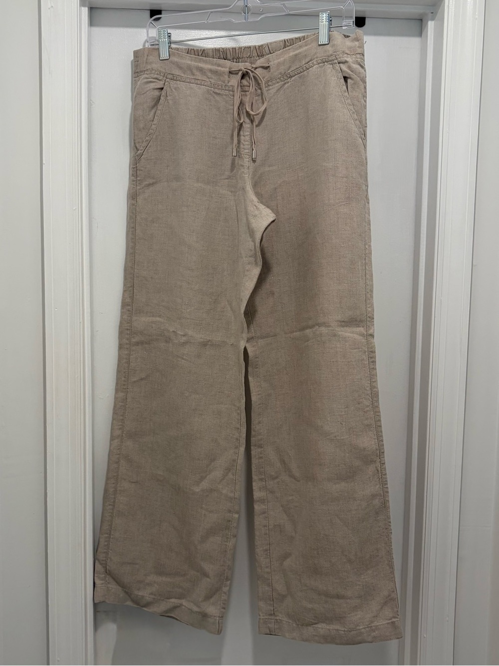 Tommy Bahama 100% Linen Drawstring Wide Leg Pants Women's - M